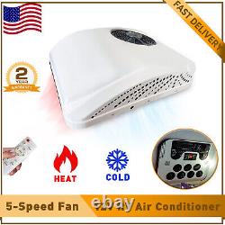 12V RV Air Conditioner Electric Rooftop AC Unit fit Motorhome Trailer Heat&Cool