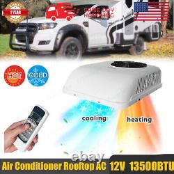 12V RV Heat&Cool Air Conditioner Electric Rooftop AC Unit Fit Motorhome Trailer