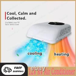 12V Rooftop RV Air Conditioner Electric Heat & Cool AC Unit US Fit RV Truck Bus