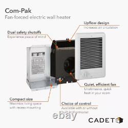 240-Volt 2,000-Watt Com-Pak In-Wall Fan-Forced Electric Heater in White