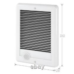 240-volt 1,250-watt Com-Pak In-wall Fan-forced Electric Heater in White