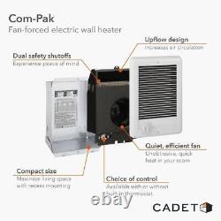 240-volt 1,500-watt Com-Pak In-wall Fan-forced Electric Heater in White with