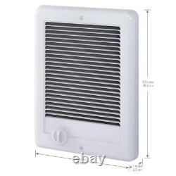 240-volt 2,000-watt Com-Pak In-wall Fan-forced Electric Heater in White with The