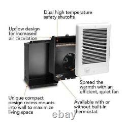 240-volt 2,000-watt Com-pak In-wall Fan-forced Electric Heater In White