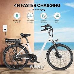 26 Electric Bike for Adults, 350W Step Through Electric City Cruiser Bicycle