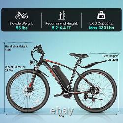 27.5 Electric Bike, 500W Electric Bicycles for Adults Ebike 48V Mountain Bikes&