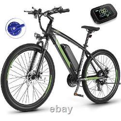 27.5'' Electric Bike for Adults, EBikes 500W 48V Motor 20MPH 21 Speed Gears US