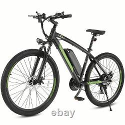 27.5'' Electric Bike for Adults, EBikes 500W 48V Motor 20MPH 21 Speed Gears US