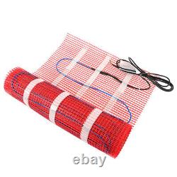 30 Sqft Electric Radiant Floor Heating System Tile with Thermostat Mat Kit 120 V