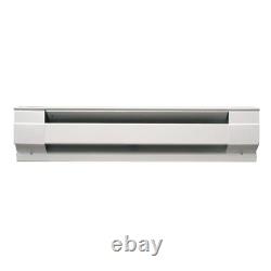 36 in. 750-Watt 240-Volt Electric Baseboard Heater in White