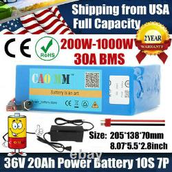 36V 20Ah Li-ion Battery for 250W 350W 500W 750W 1000W Ebike Electric Bicycle Kit