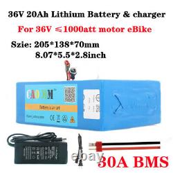 36V 20Ah Li-ion Battery for 250W 350W 500W 750W 1000W Ebike Electric Bicycle Kit