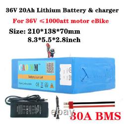 36V 20Ah Li-ion Battery for 250W 350W 500W 750W 1000W Ebike Electric Bicycle Kit