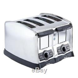 4 Slice 1,650 Watt Commercial Restaurant NSF Electric Toaster 120 Volt Home Slot