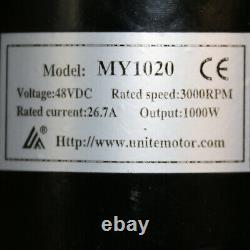 48 Volt 1000 Watt Electric Motor MY1020 48V 1000W 3360RPM Brush Motor Go Kart