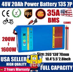 48V 20AH Li-ion Battery Pack? 1500W EBike Scooter Electric Bicycles Motor 13s7p