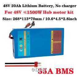 48V 20AH Li-ion Battery Pack? 1500W EBike Scooter Electric Bicycles Motor 13s7p