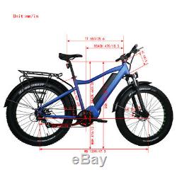 48V Ebike Electric Bike Bicycle Fat Tire Mid Drive Malibu 1000 Watt Hill Climber