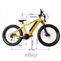 48V Ebike Electric Bike Bicycle Fat Tire Mid Drive Malibu 1000 Watt Hill Climber