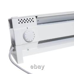 49 in. 120-volt 1,500-watt Portable Electric Baseboard Heater in White