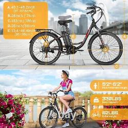 500W Electric Bike for Adults, 26 Commuting Bicycle with48V LI-Battery&LCD Ebikes