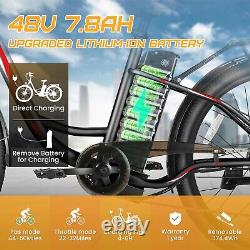 500W Electric Bike for Adults, 26 Commuting Bicycle with48V LI-Battery&LCD Ebikes