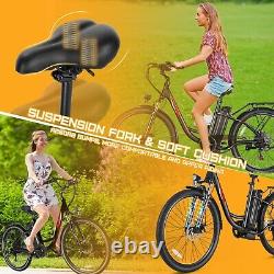 500W Electric Bike for Adults, 26 Commuting Bicycle with48V LI-Battery&LCD Ebikes