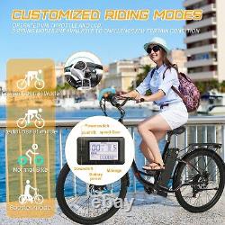 500W Electric Bike for Adults, 26 Commuting Bicycle with48V LI-Battery&LCD Ebikes