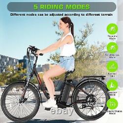 500W Electric Bike for Adults, 26 Commuting Bicycle with48V LI-Battery&LCD Ebikes