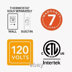 59 In. 120-Volt 1,000-Watt Softheat Hydronic Electric Baseboard Heater in White
