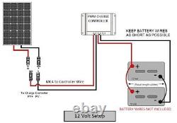 (600W Watt per day) 100W System for off-grid battery charging 12-v volt RV