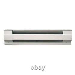 7-PACK CADET 48 in. 1,000-Watt 240-Volt Electric Baseboard Heater in White
