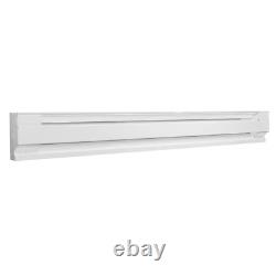72 In. 240/208-Volt 1,500/1,125-Watt Electric Baseboard Heater in White