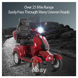 800W Four wheels Travel Mobility Scooter 60V 20AH battery Motor For Adult Senior