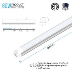 8ft LED T8 Integrated Tube Light 60W V Shape 5000K Frosted-led Tube for Shopmart