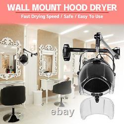 900W Salon Wall Mount Heat Hairdressing Drying Hair Hood Perming Dryer Adult