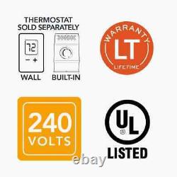 96 In. 2,000-Watt 240/208-Volt Quality Electric Baseboard Heater In White NEW