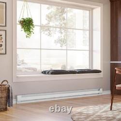 96 In. 240/208-volt 2,000/1,500-watt Electric Baseboard Heater In White
