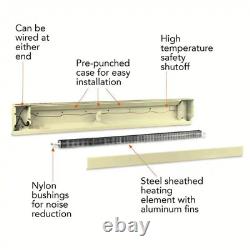 96 inch Electric Baseboard Heater 2,000/1,500-Watt for Large Rooms 240/208-Volt