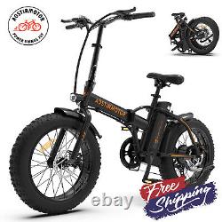 Aostirmotor 20 E-Bike 500W 36V/13A Fat Tire Electric Folding Bike City Bicycle