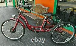 Bistro 48v 1200w adult electric fat bike 26x 3 trike 4LCD panel 48v 17a batt