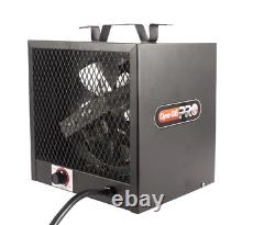 Black 4,800-Watt 240-Volt Electric Garage Heater