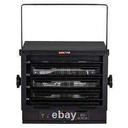 Black 5000 Watt 240 Volt Electric Garage Heater Rugged Light Utility Warmer