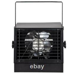 Black 7500 Watt 240 Volt Electric Garage Heater Fan Rugged Light Utility Warmer