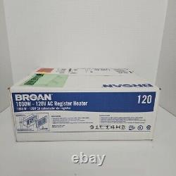 Broan 120 Register Heater 120 Volts 1000 Watt HTR-WM-W Model 120