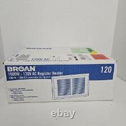 Broan 120 Register Heater 120 Volts 1000 Watt HTR-WM-W Model 120