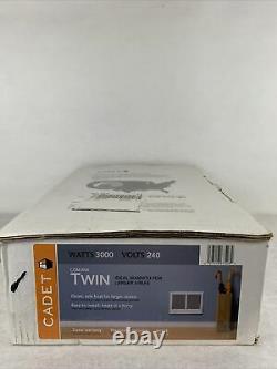 CADET COM-PAK TWIN HEATER 3000 WATTS 240 VOLTS With Thermostat 67526 CSTC NEW