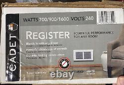 CADET Fan Forced Heater 700/900/1600 WATT / 240 VOLT WALL REGISTER WHITE 63314