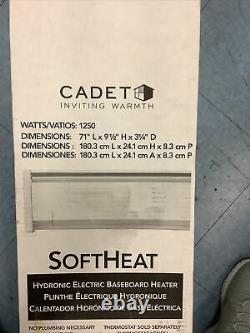 CADET SoftHeat 71 in. 1,250-Watt 240-Volt Hydronic Electric Baseboard Heater