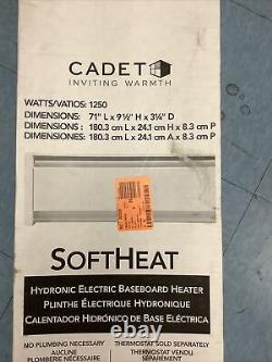 CADET SoftHeat 71 in. 1250-Watt 120-Volt Hydronic Electric Baseboard Heater